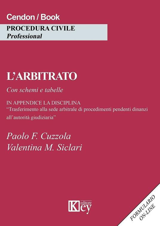 L' arbitrato - Valentina Maria Siclari,Paolo Fortunato Cuzzola - copertina