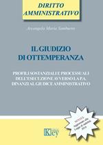 Il giudizio di ottemperanza. Profili sostanziali e processuali dell'esecuzione avverso la p.a. dinanzi al giudice amministrativo