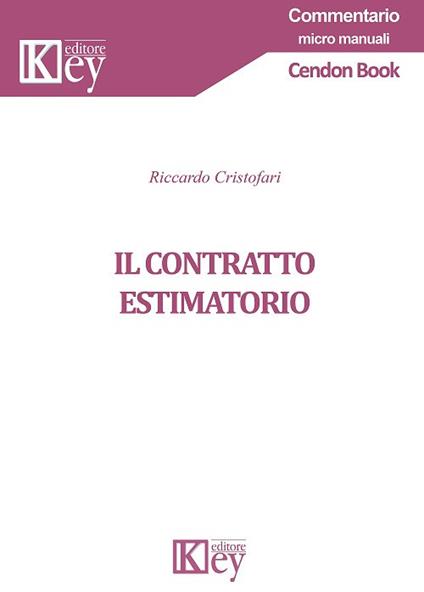 Il contratto estimatorio - Riccardo Cristofari - copertina