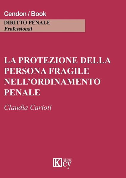 La protezione della persona fragile nell'ordinamento penale - copertina