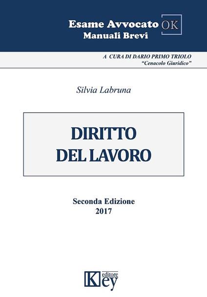 Manuale di diritto del lavoro - Silvia Labruna - copertina