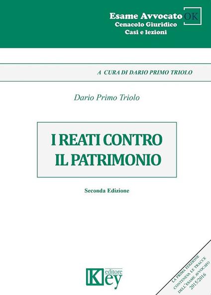 I reati contro il patrimonio - Dario Primo Triolo - copertina
