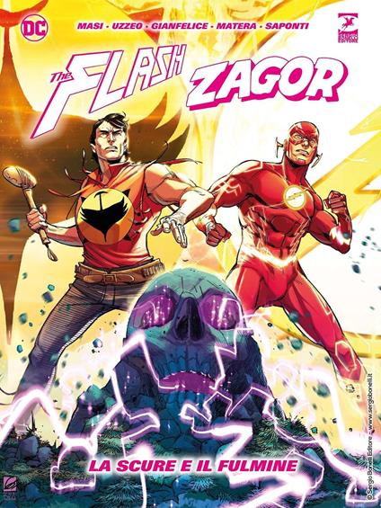 Flash e Zagor. La scure e il fulmine - Giovanni Masi,Uzzeo Mauro - copertina
