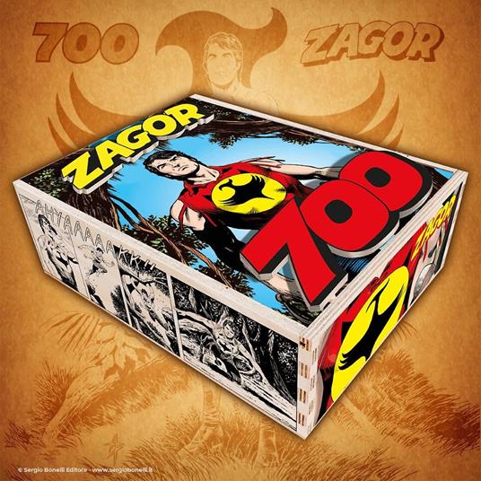 Zagor 700. Box legno. Con scacchiera e pedine - Guido Nolitta,Giorgio Giusfredi - copertina
