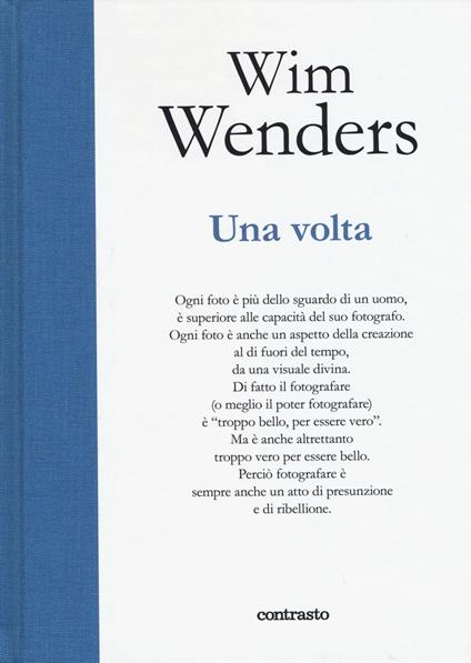 Una volta. Ediz. illustrata - Wim Wenders - copertina