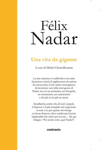 Una vita da gigante. Ediz. illustrata - Félix Nadar - copertina