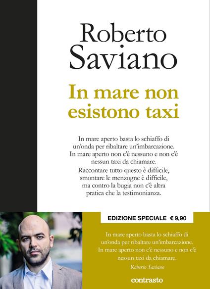 In mare non esistono taxi. Ediz. speciale - Roberto Saviano - copertina