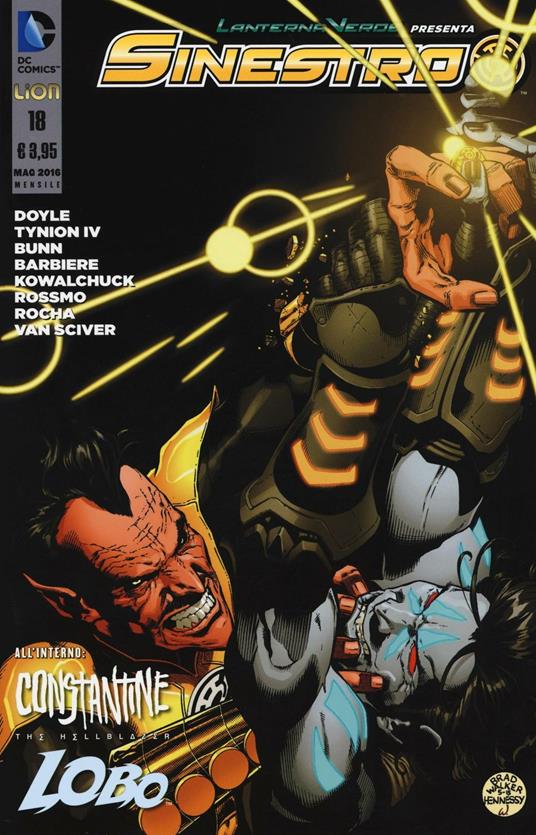Lanterna verde presenta: Sinestro. Vol. 18 - copertina