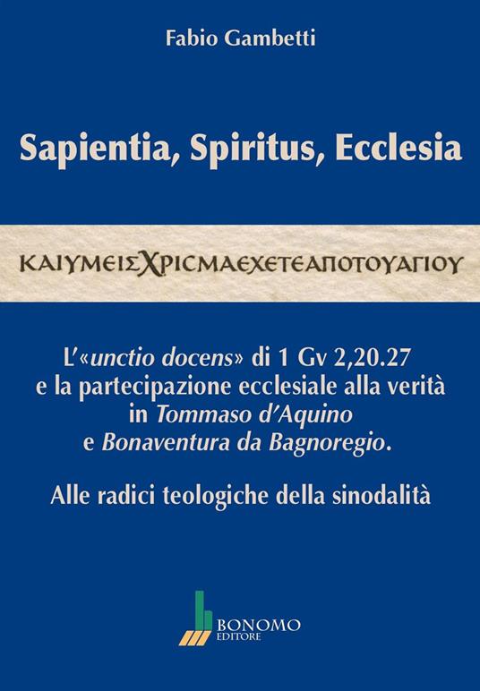 Sapientia, spiritus, ecclesia - Fabio Gambetti - copertina