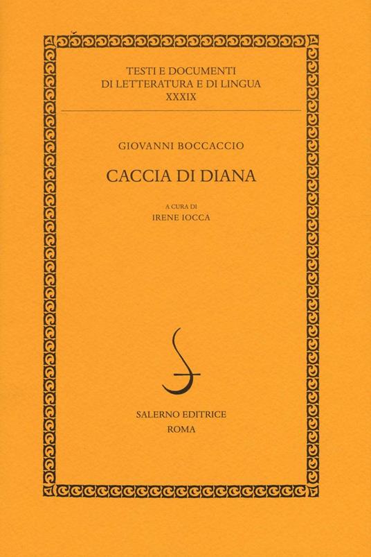 Caccia di Diana - Giovanni Boccaccio - copertina
