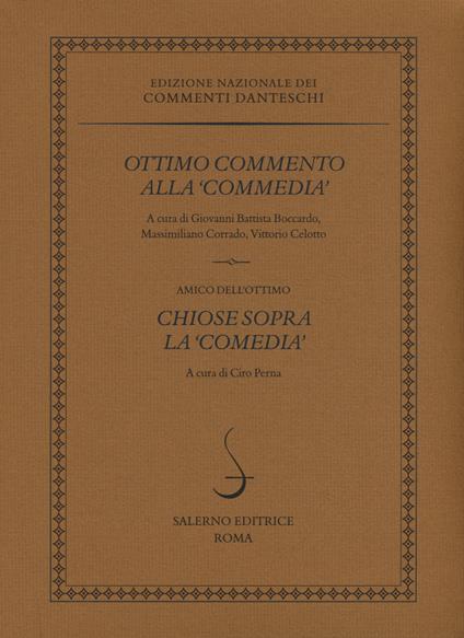 Ottimo commento alla «Commedia»-Chiose sopra la «Comedia» - copertina