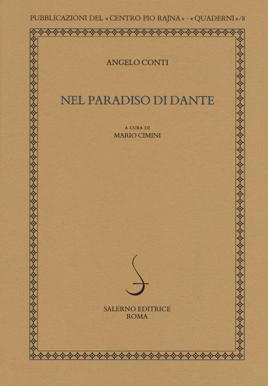 Nel Paradiso di Dante - Angelo Conti - copertina