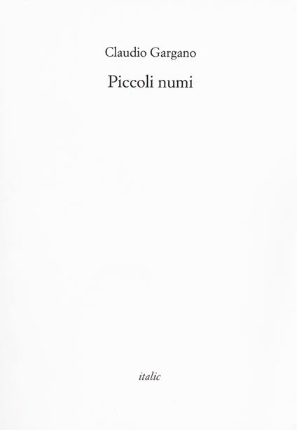 Piccoli numi - Claudio Gargano - copertina