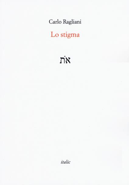 Lo stigma - Carlo Ragliani - copertina