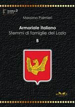 Armoriale italiano. Stemmi di famiglie del Lazio. B