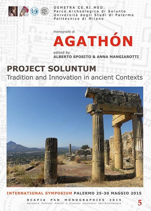 Project Soluntum. Tradition and innovation in ancient contexts. International Symposium (Palermo, 25-30 maggio 2015)  - copertina
