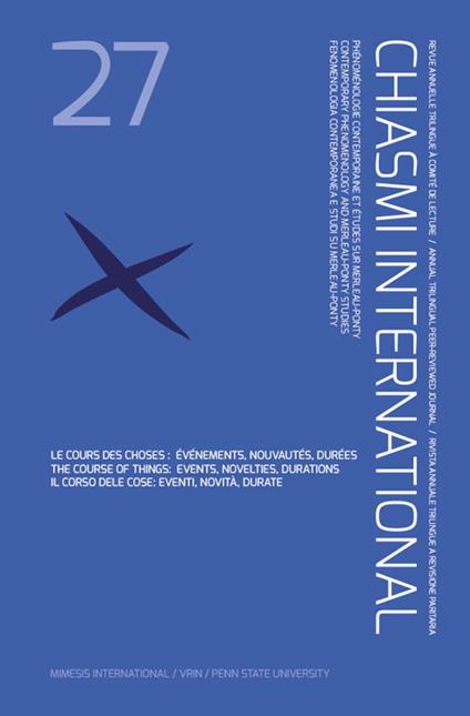 Chiasmi international. Vol. 27 - copertina