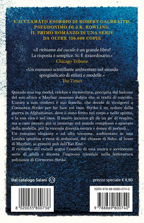 Il richiamo del cuculo. Un’indagine di Cormoran Strike - Robert Galbraith - 2