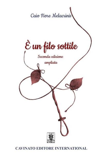 È un filo sottile - Caio Fiore Melacrinis - copertina