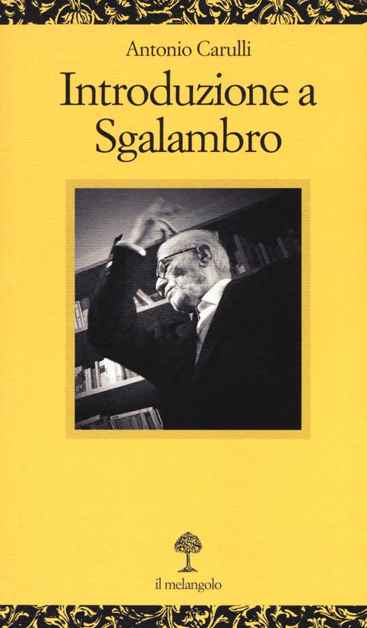 Introduzione a Sgalambro - Antonio Carulli - copertina