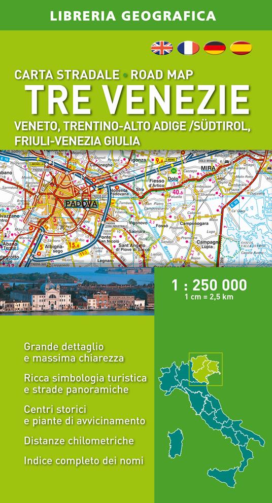 Tre Venezie 1:250.000 - copertina