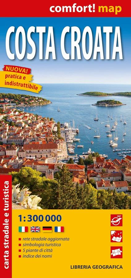 Costa croata 1:300.000 - copertina