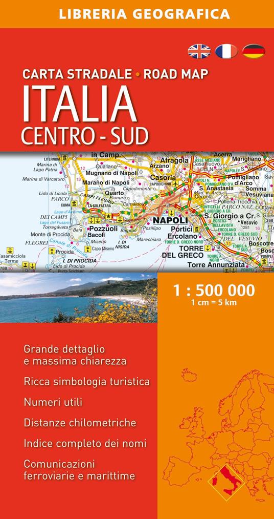 Italia. Centro-sud 1:500.000 - copertina