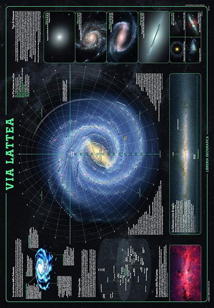 Via Lattea. Geoposter. Ediz. a colori - copertina