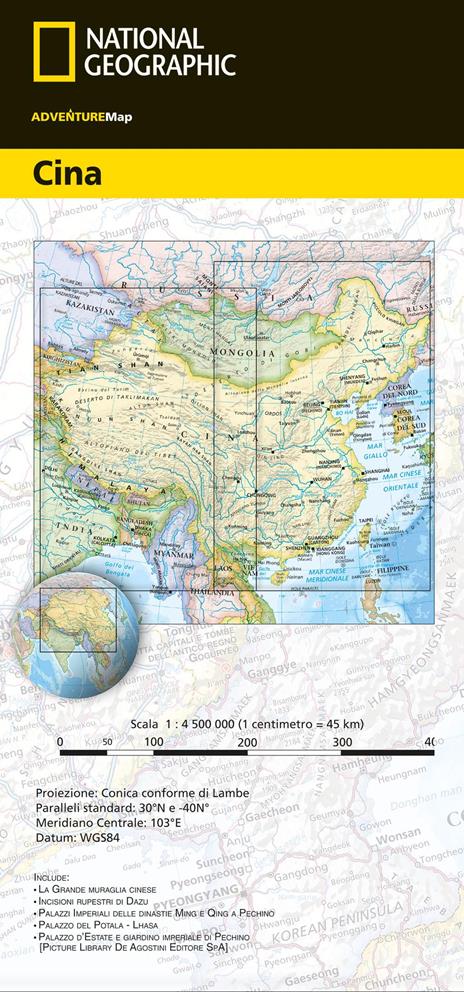 Cina 1:4.500.000 - 3