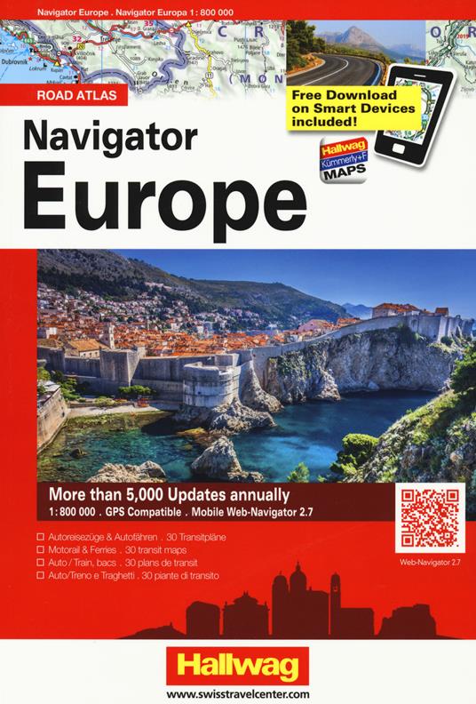 Navigator Europe 1:800.000. Road atlas. Ediz. multilingue - copertina