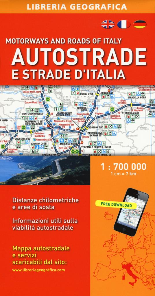 Autostrade e strade d'Italia 1:700.000 - copertina