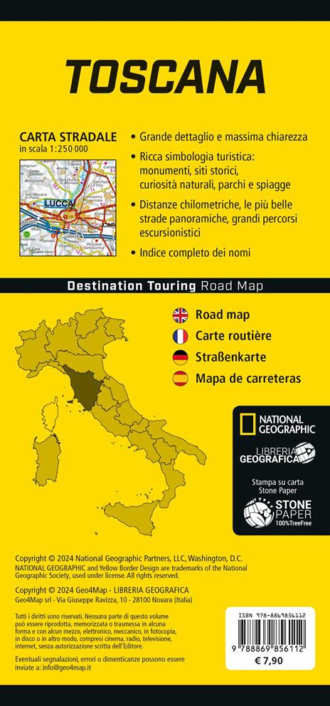 Toscana. Road Map. Destination Touring 1:250.000 - 3