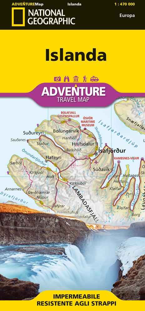 Islanda. Adventure travel map 1:470.000 - copertina