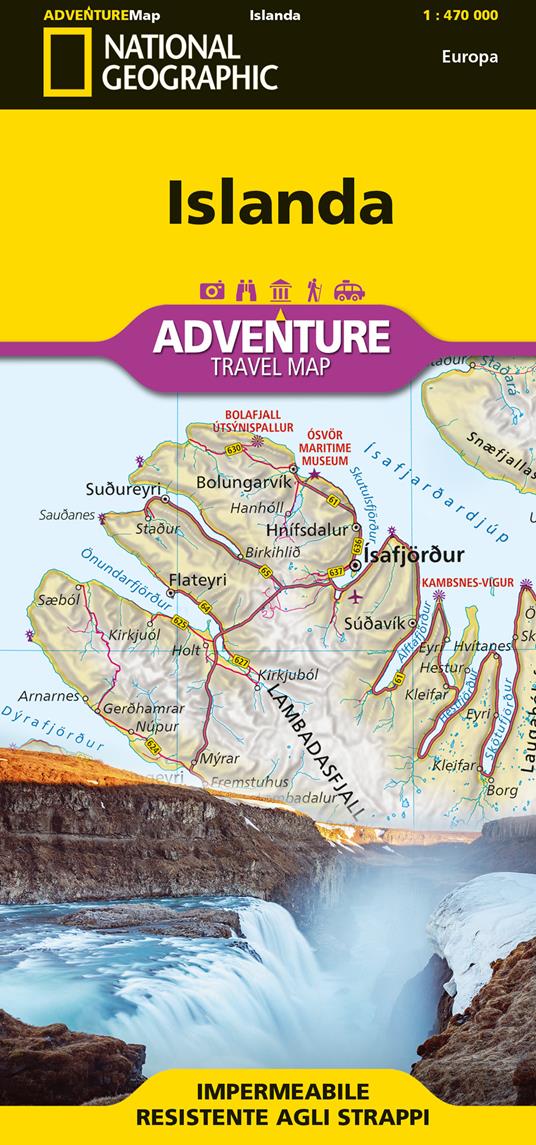 Islanda. Adventure travel map 1:470.000 - copertina