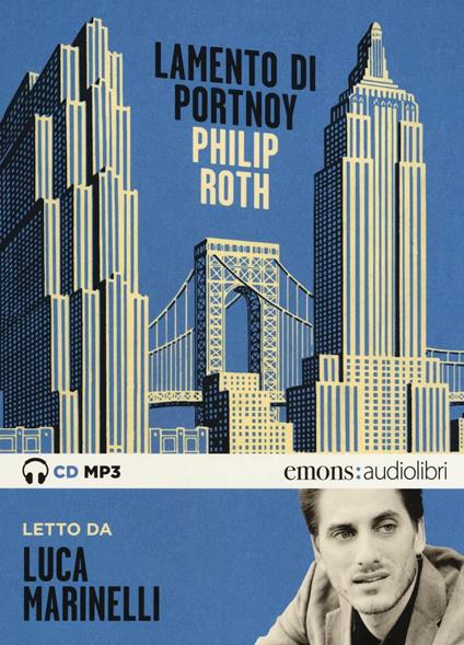 Lamento di Portnoy letto da Luca Marinelli. Audiolibro. Ediz. integrale - Philip Roth - copertina