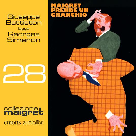 Maigret prende un granchio letto da Giuseppe Battiston. Audiolibro. CD Audio formato MP3 - Georges Simenon - copertina