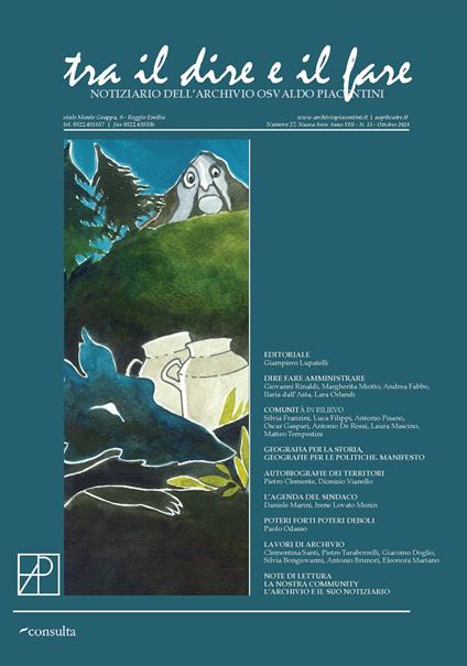 Tra il dire e il fare. Notiziario dell'Archivio Osvaldo Piacentini (2024). Vol. 13 - copertina