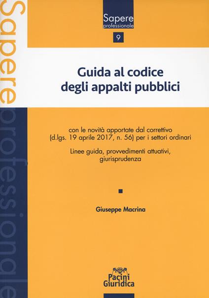 Guida al codice degli appalti pubblici - Giuseppe Macrina - copertina