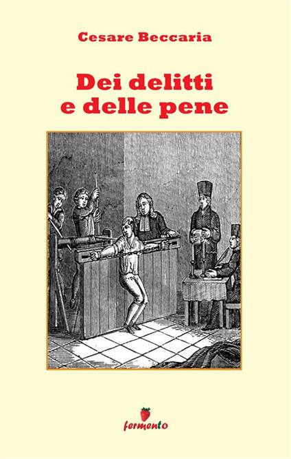 Dei delitti e delle pene - Cesare Beccaria - copertina