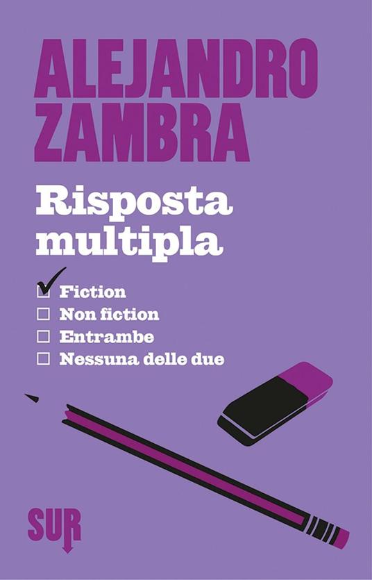 Risposta multipla - Alejandro Zambra - copertina