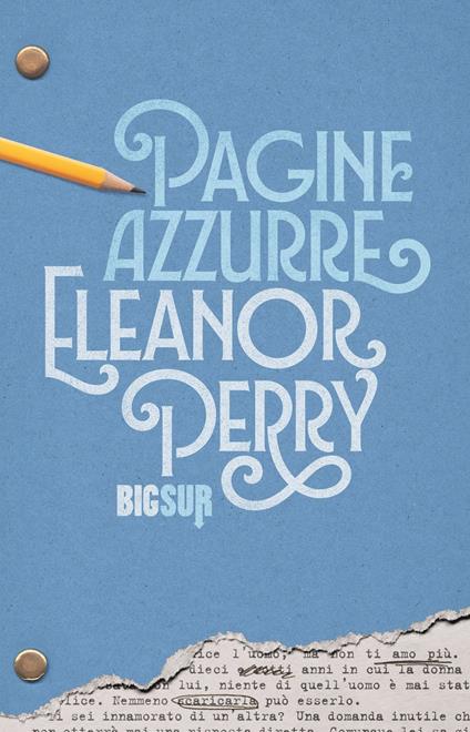 Pagine azzurre - Eleanor Perry - copertina
