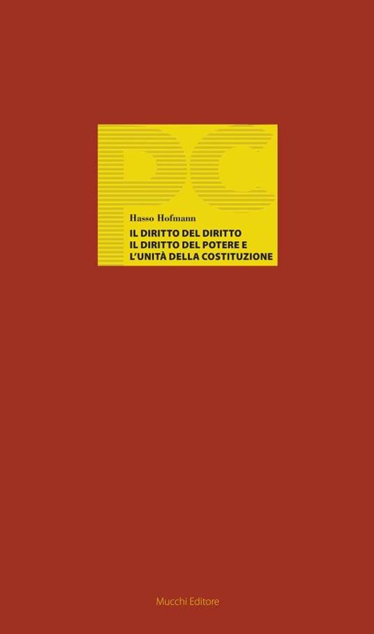 Il diritto del diritto, il diritto del potere e l'unità della costituzione - Hasso Hofmann - copertina