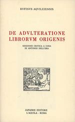 De adulteratione librorum Origenis