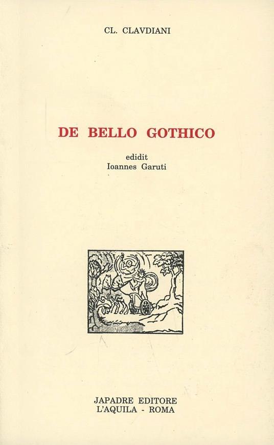 De bello gotico - Claudio Claudiano - copertina