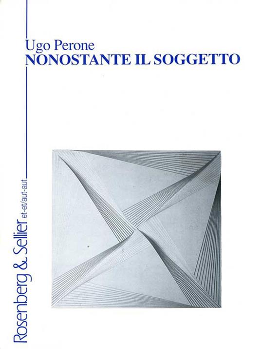 Nonostante il soggetto - Ugo Perone - copertina