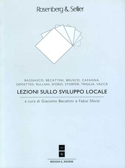 Lezioni sullo sviluppo locale - copertina