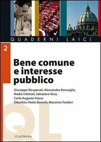 Bene comune e interesse pubblico - copertina