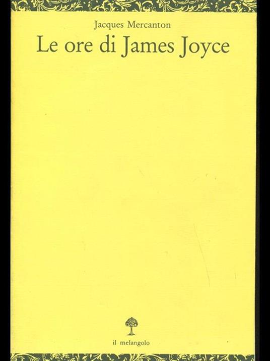 Le ore di James Joyce - Jacques Mercanton - copertina