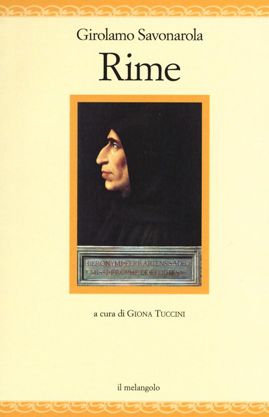 Rime - Girolamo Savonarola - copertina