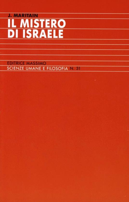 Il mistero di Israele - Jacques Maritain - copertina